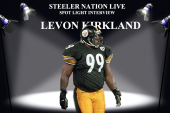 STEELER GREAT LEVON KIRKLAND STOPS BY SNL STUDIO!!!