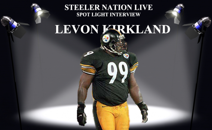 STEELER GREAT LEVON KIRKLAND STOPS BY SNL STUDIO!!!