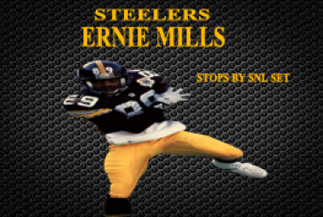 STEELERS GREAT ERNIE MILLS STOPS BY SNL STUDIO