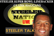 STEELERS SUPER BOWL WINNING LB CLARK HAGGANS STOPS BY SNL1933 STUDIOS