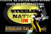 STEELERS RB WALTER ABERCROMBIE STOPS BY THE SNL1933 SET