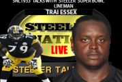 FORMER STEELER GUARD TRAI ESSEX STOPS BY SNL1933