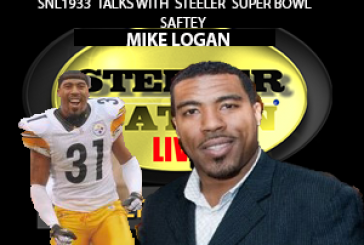 STEELER SUPERBOWL CHAMPION SAFETY MIKE LOGAN STOPS BY SNL1933 SET